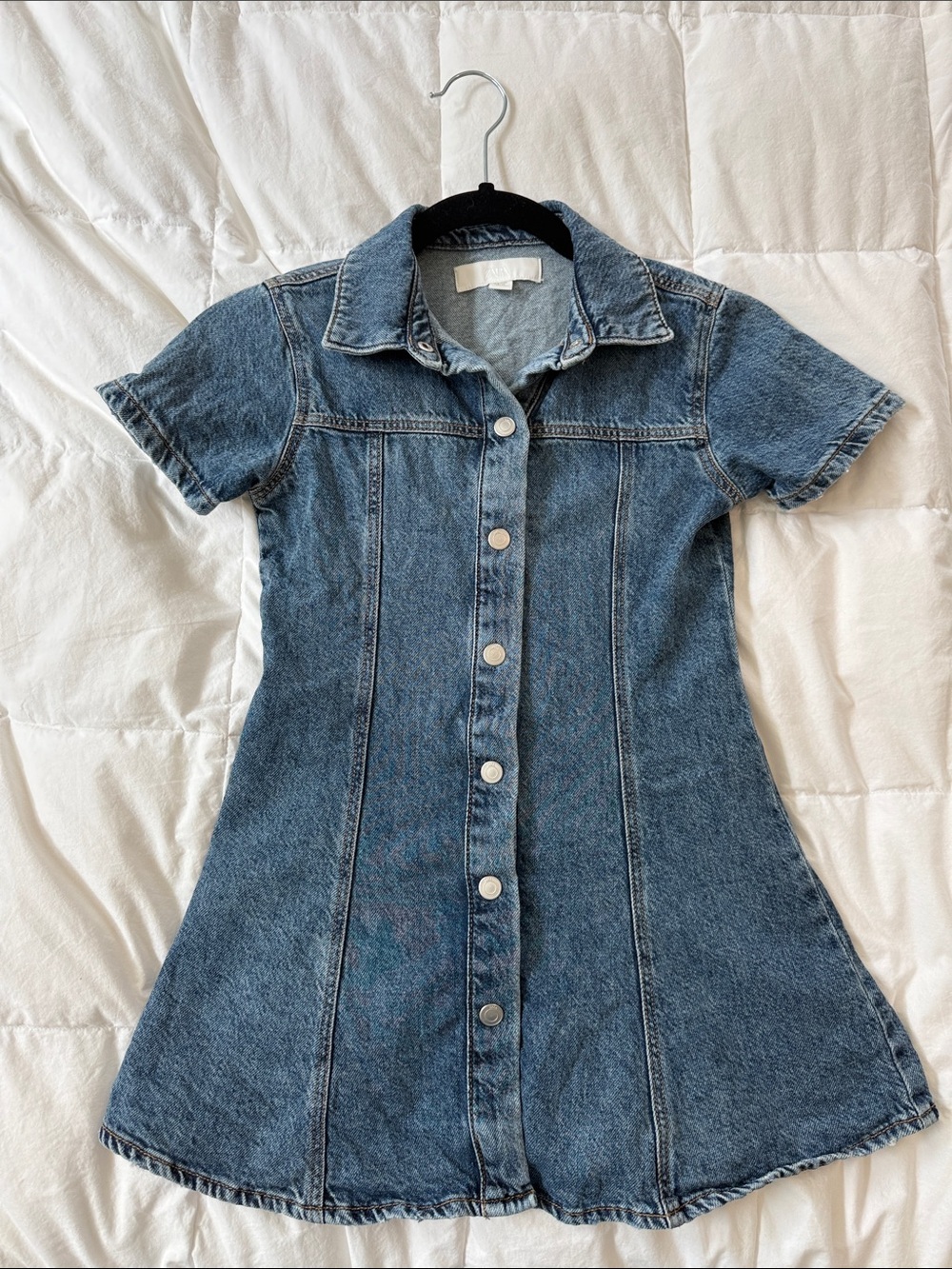 New- ZARA KIDS-  Denim Dress- 8/9